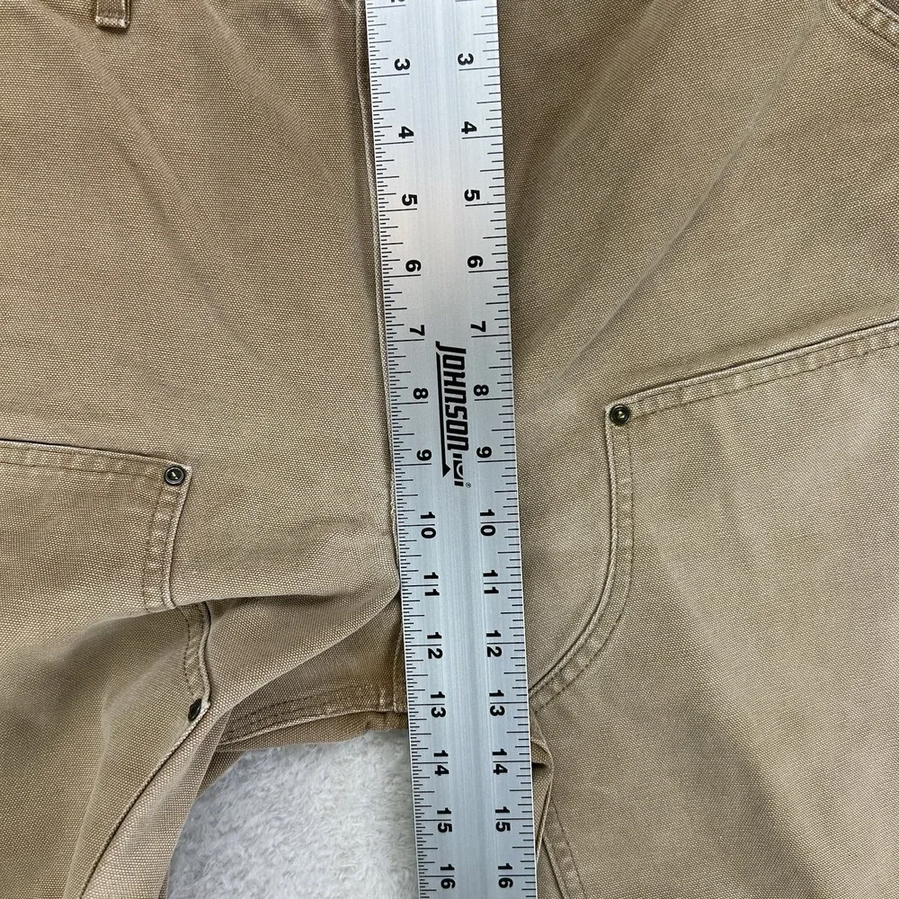 Vintage Carhartt Double Knee Carpenter Work Shorts B80 Brown 36 Made In USA